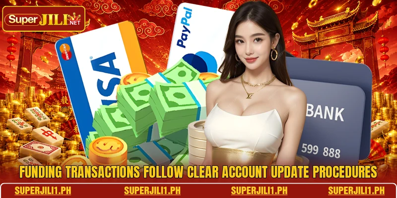 Funding transactions follow clear account update procedures Funding transactions follow clear account update procedures