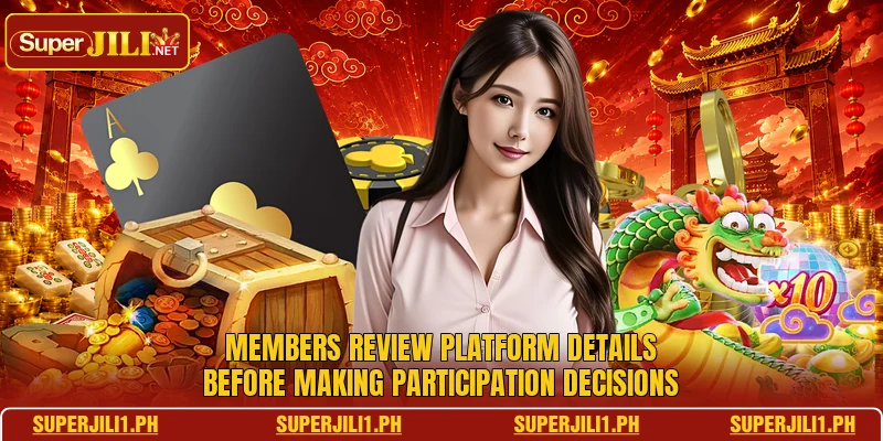 Members review platform details before making participation decisions