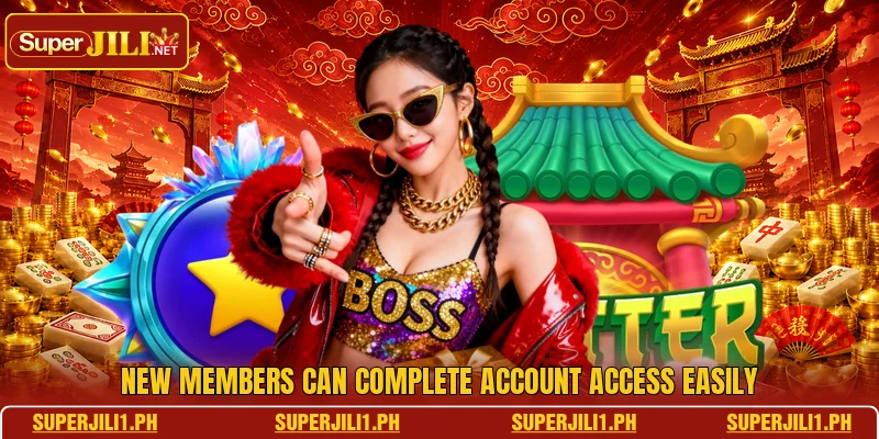 New members can complete account access easily New members can complete account access easily