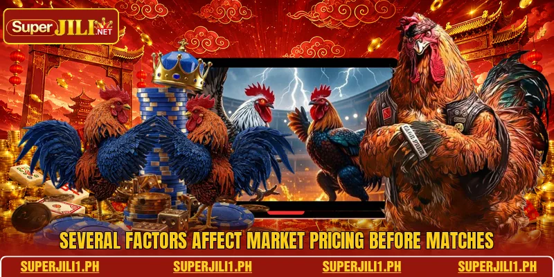 Several factors affect market pricing before matches