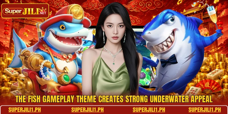 The Fish gameplay theme creates strong underwater appeal The Fish gameplay theme creates strong underwater appeal